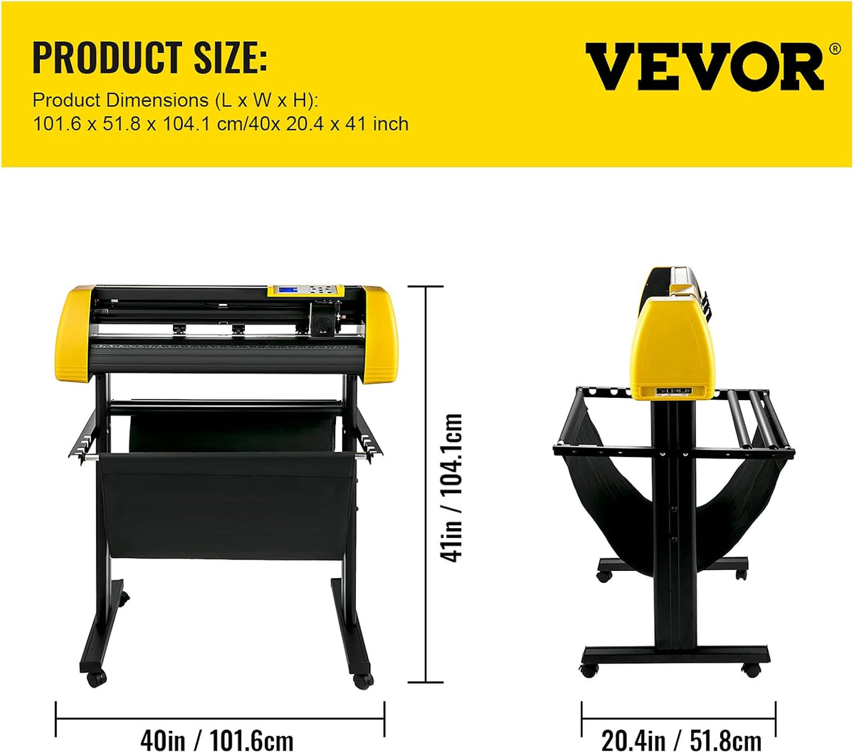 Vinyl Cutter Machine, 34 in Plotter with Floor Stand L797694