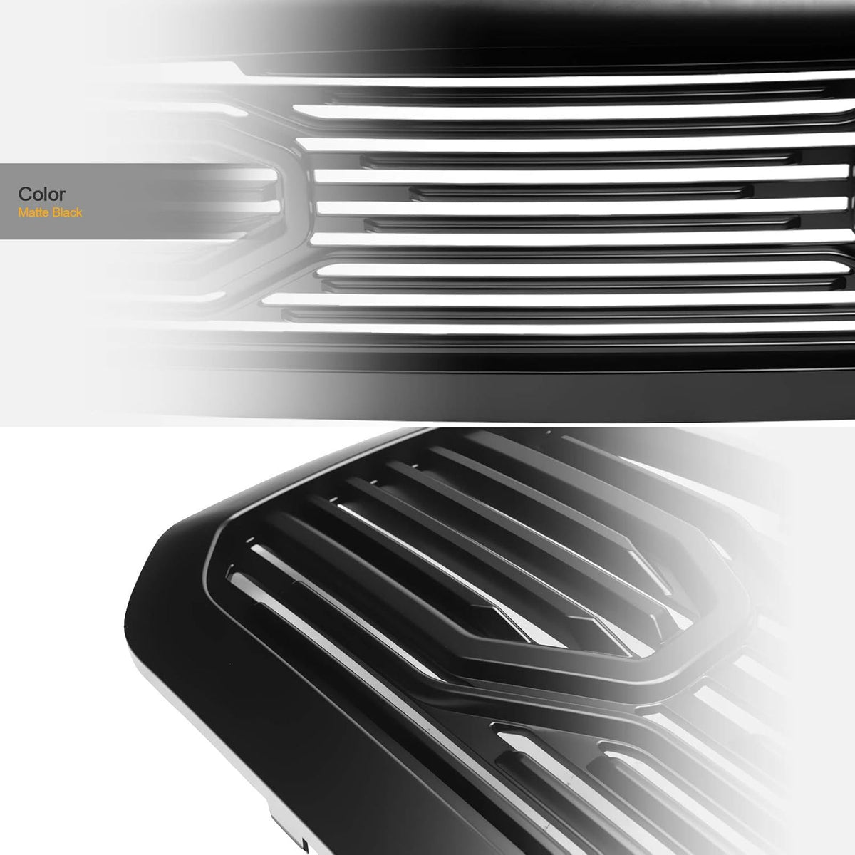 Matte Black Front Hood Bumper Grille for Ram 1500 R709