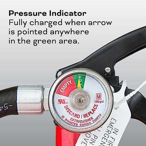 2-A:10-B:C 7.13 Lbs. Fire Extinguisher with Hose and Wall Mount H2405