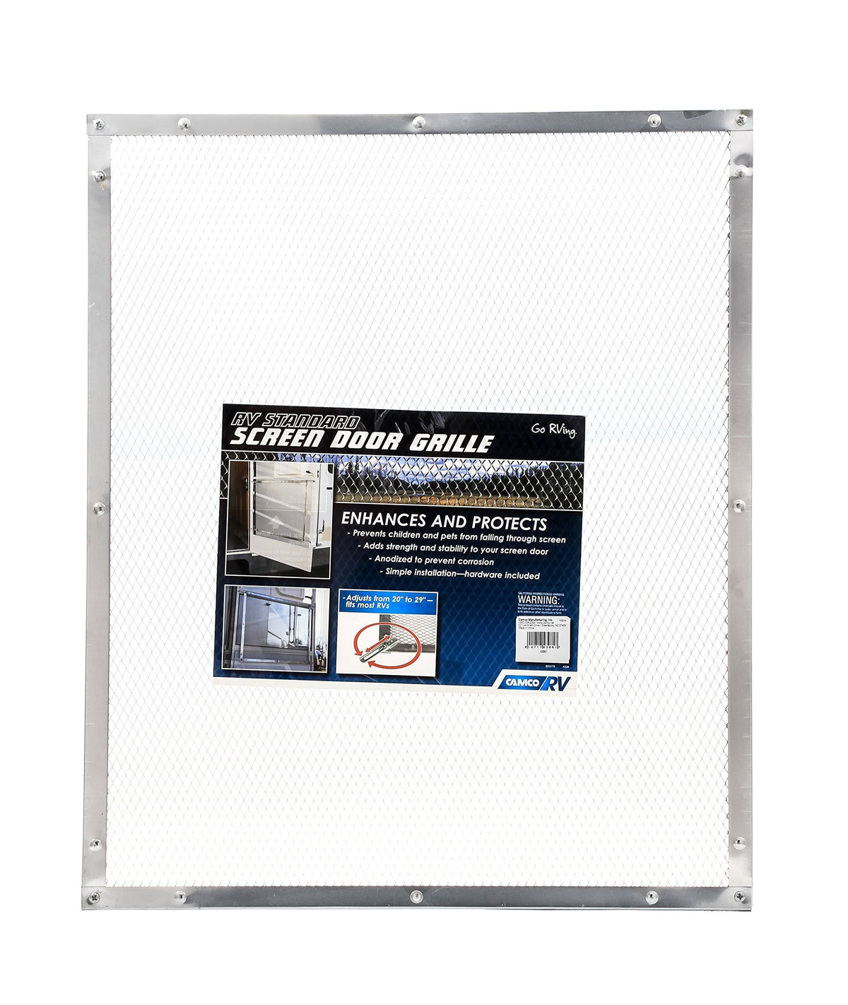 Aluminum Screen Door Standard Mesh Grille B9501