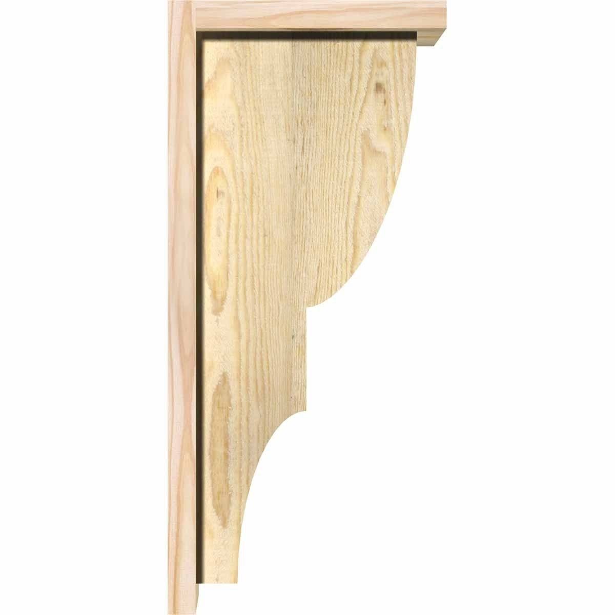 Ridgewood Rough Sawn Corbel with Backplate, Douglas Fir B459