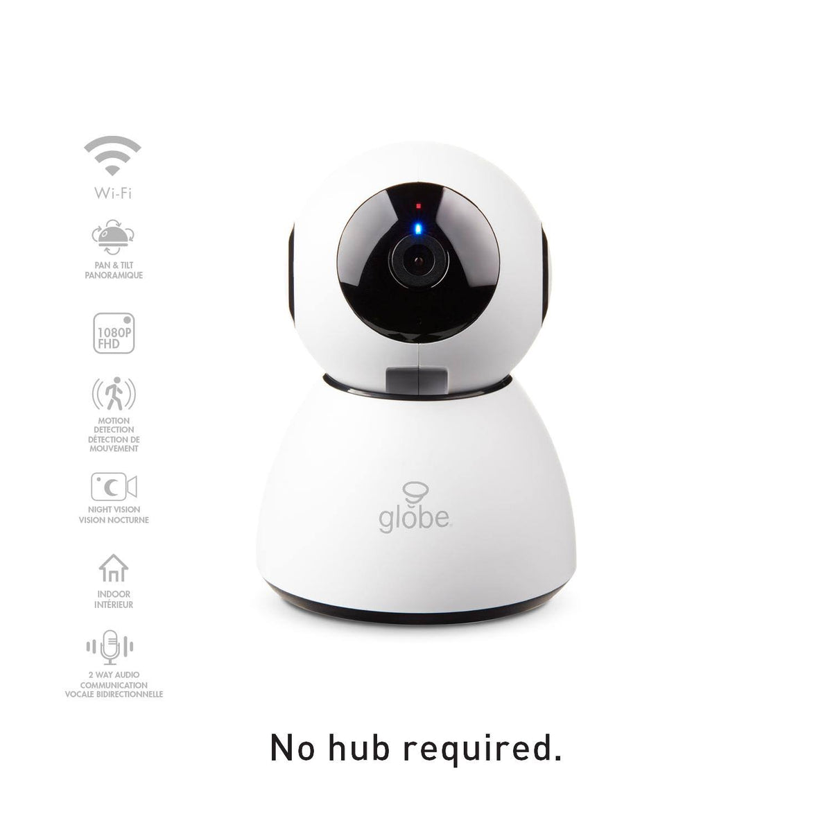 Black/White Wi-Fi Security Camera I6069
