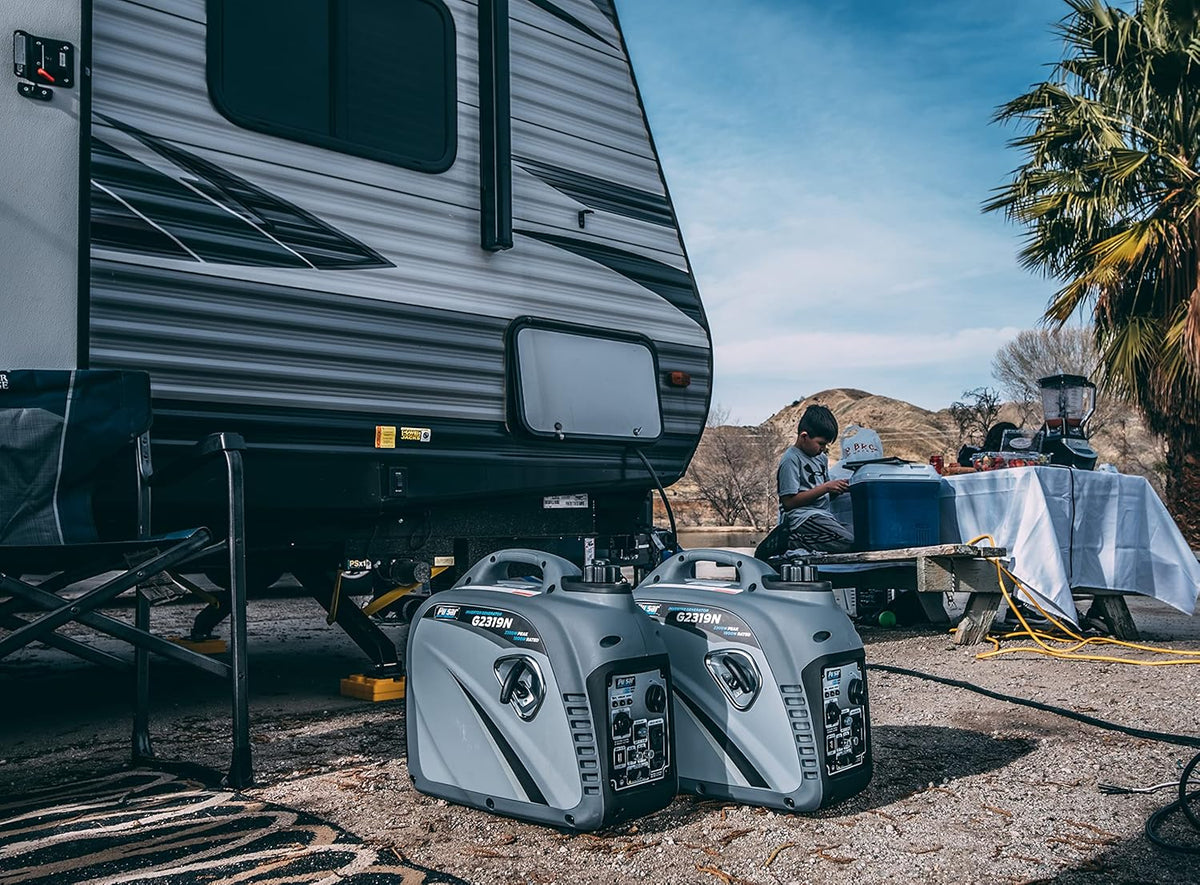 2300W Portable Gas-Powered Inverter Generator with USB Outlet A116278