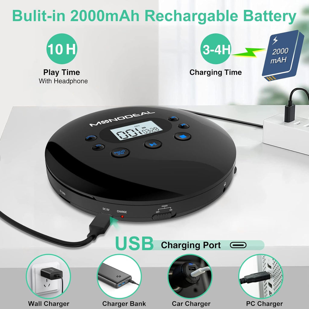 Portable CD Player with FM Transmitter U8721