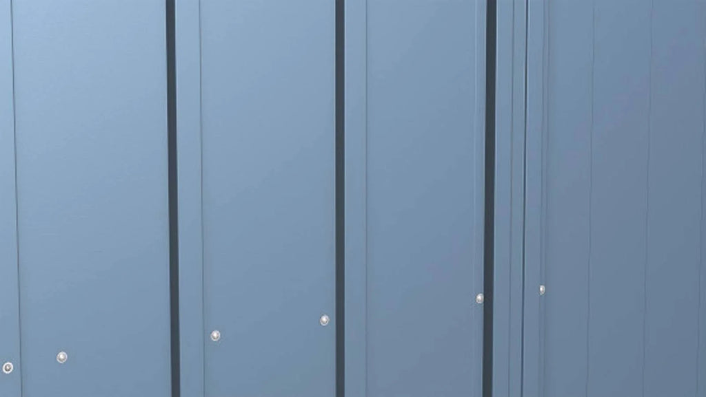 Blue Grey Steel Storage Shed M72220