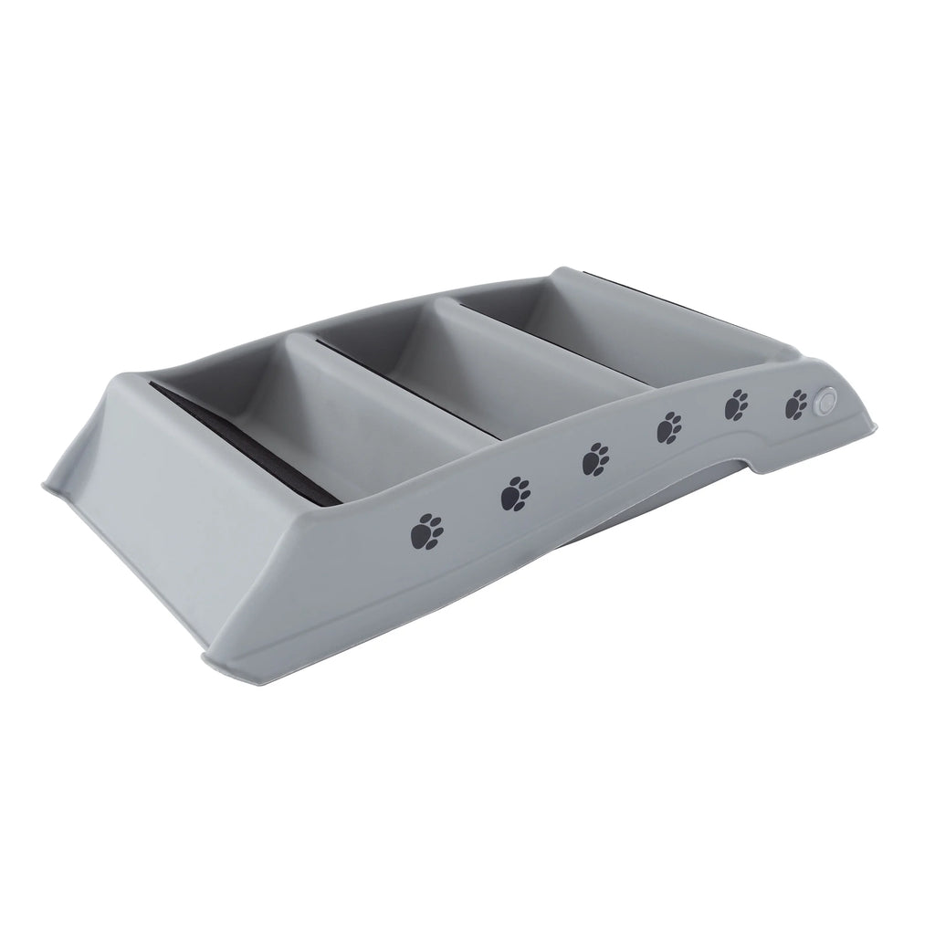 Gray 4 Step Pet Stairs V531150