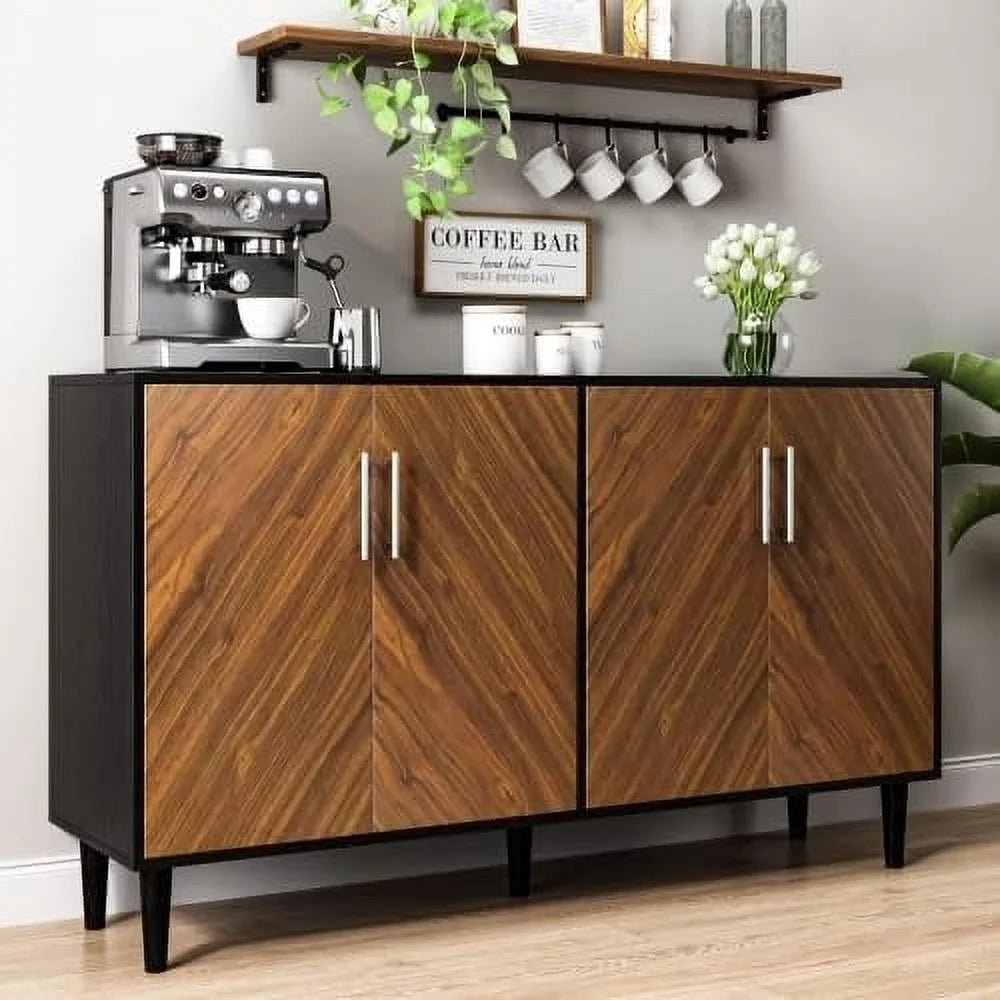Black 4 Door 58 Inch Sideboard Z205810