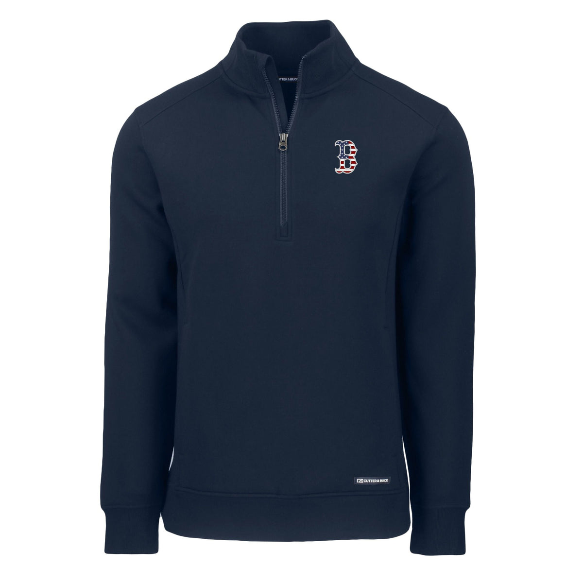 Navy Recycled Quarter-Zip Sweatshirt I5136