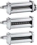 Pasta Maker Attachments Set including Pasta Sheet Roller Spaghetti Cutter Fettuccine Cutter O682820