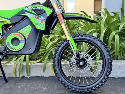 1600W Electric Dirt Bike 48V Lithium Battery Green I597188