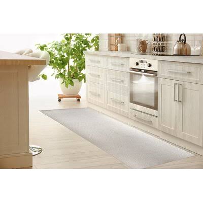 Light Gray Runner Kitchen Mat L832685