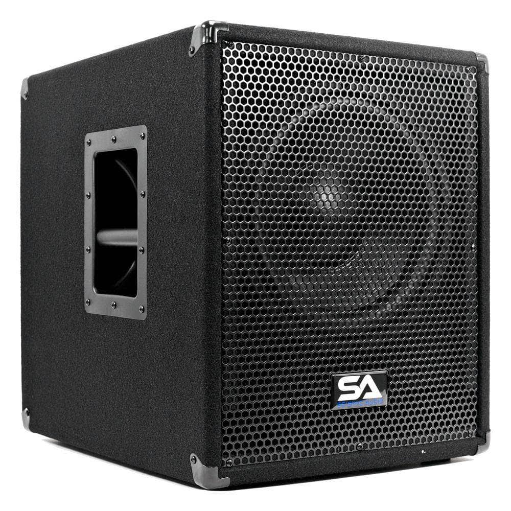 Powered 12x22 Pro Audio Subwoofer Cabinet with Class D Amp 800 Watts J32090