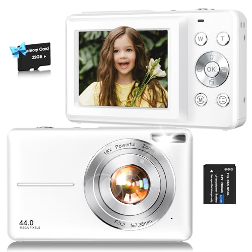 Pink 44MP 1080P Compact Digital Camera X872