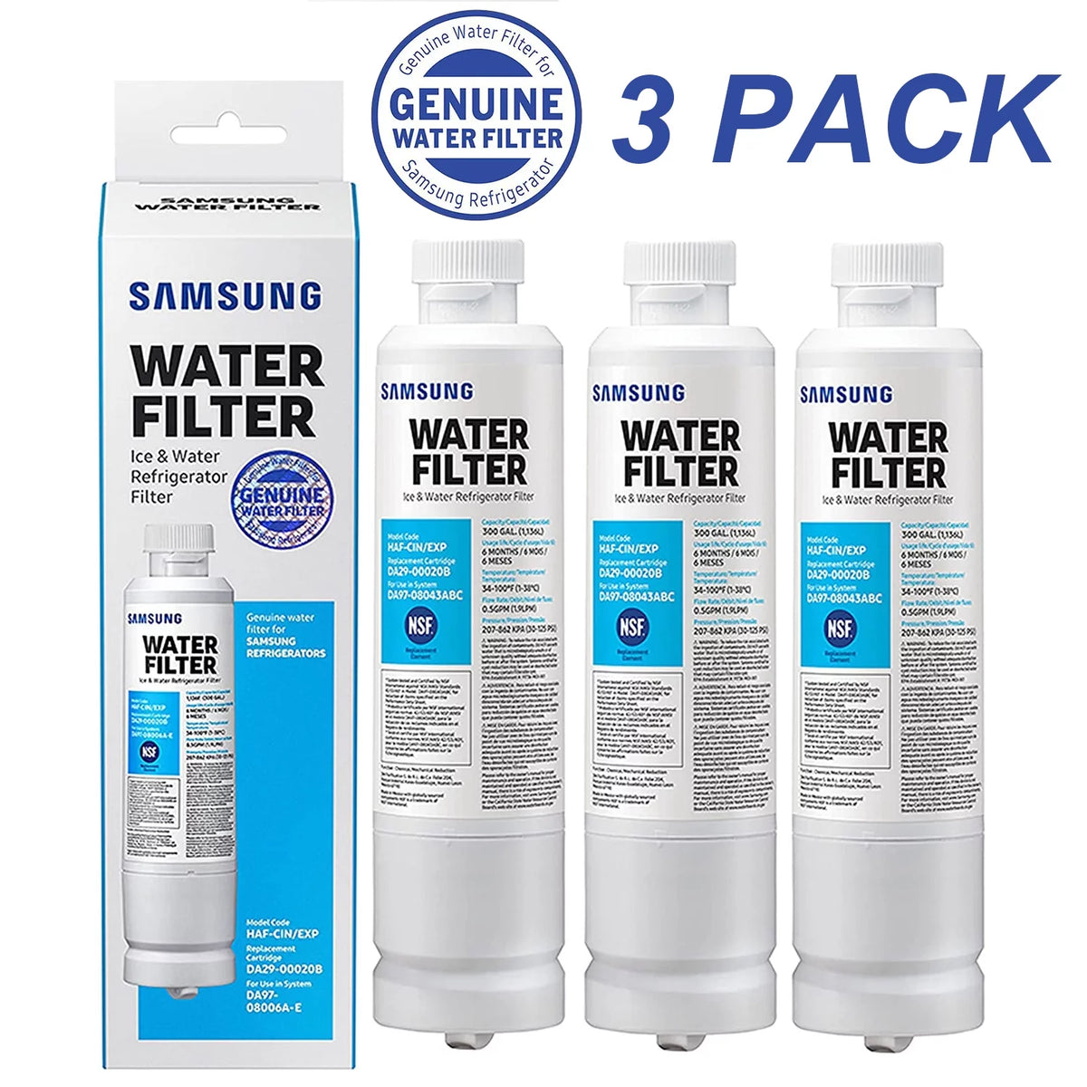 Refrigerator Water Filter 3 Pack L16502