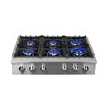 36 Gas Rangetop with 6 Sealed Burners in Stainless Steel Q691350