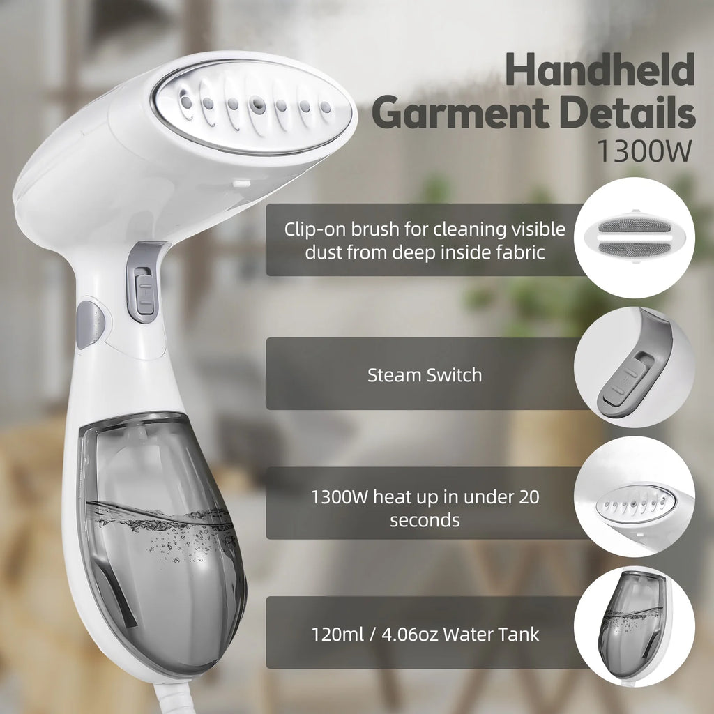Foldable Handheld Clothing Steamer 1300W D649799