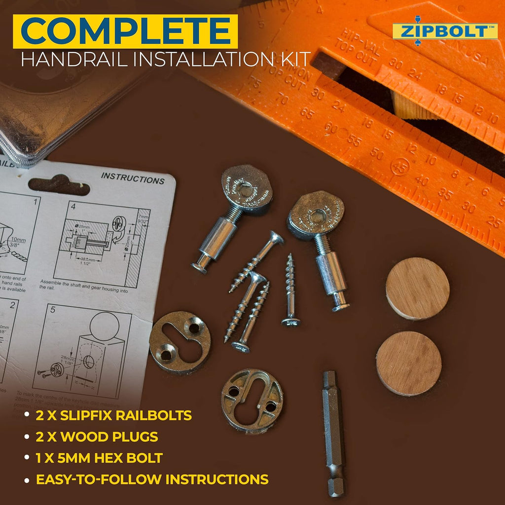 5 Pack Slipfix Railbolt F870