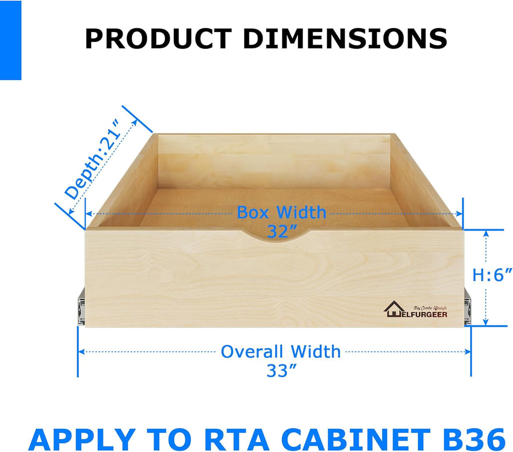 Pull Out Cabinet Organizer (32''W x 21''D) S863