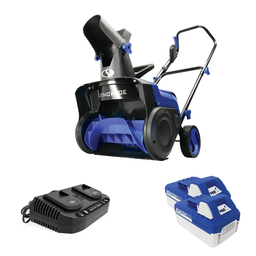 48-Volt Cordless Snow Blower 15-inch with 2 x 4.0-Ah Batteries and Charger X96694