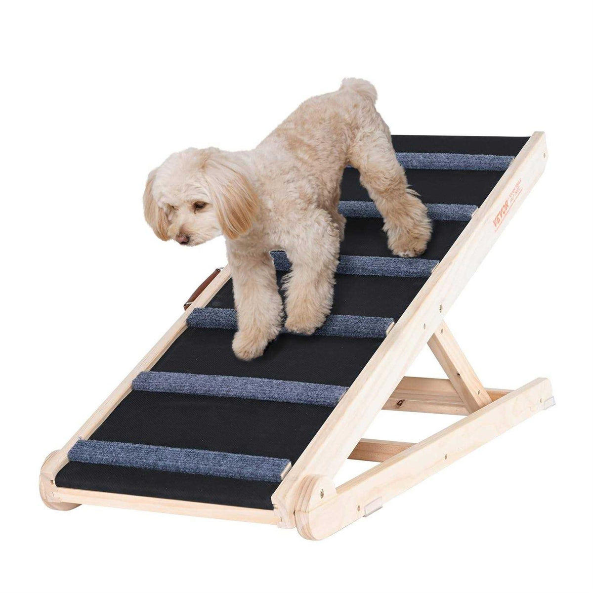 Folding Adjustable Dog Ramp for Bed J450