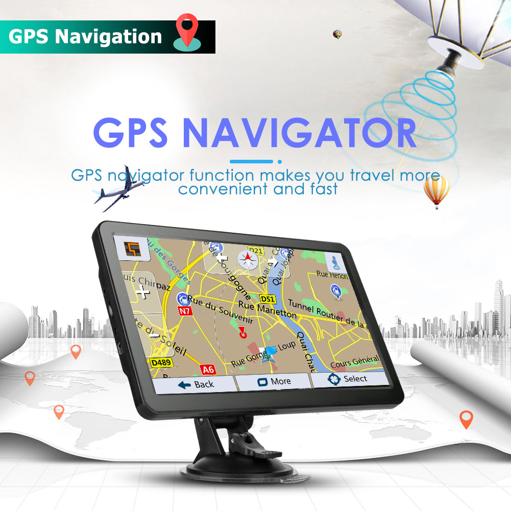 7” Touch Screen GPS Navigator with US/Mexico Maps E81763