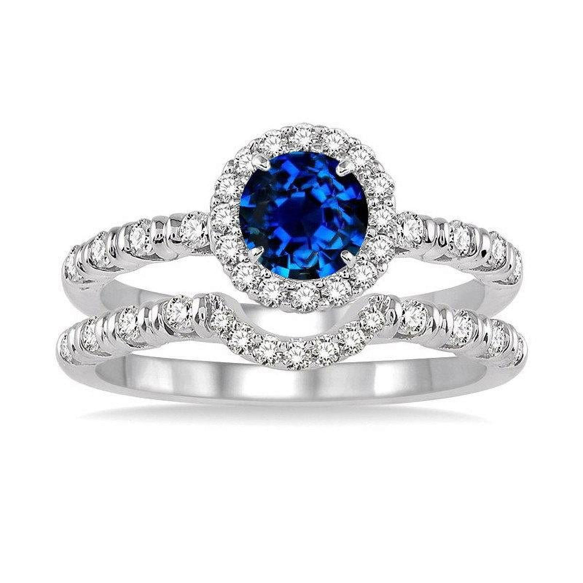 14k White Gold Diamond Wedding Set Q838485