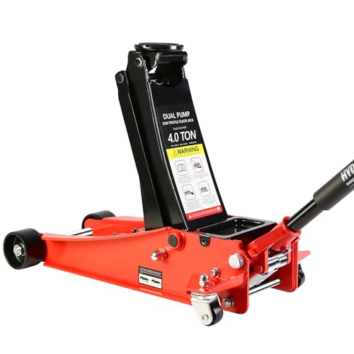 Blue Steel Low Profile Hydraulic Floor Jack, 2 Ton Capacity P11875