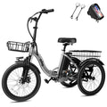 Peak 750W Brushless Motor Folding Trike Ebike with 468Wh Removable Battery Z4142