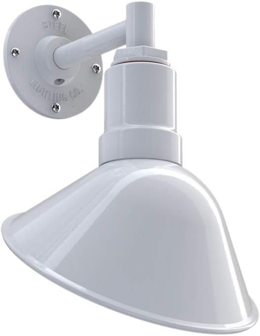 9 inch Dome 11 inch Straight Arm Matte Black Sign Light Z414