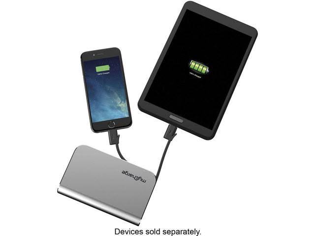 6700 mAh Portable Charger Power Bank with Foldable Plug and Built in Cables H776