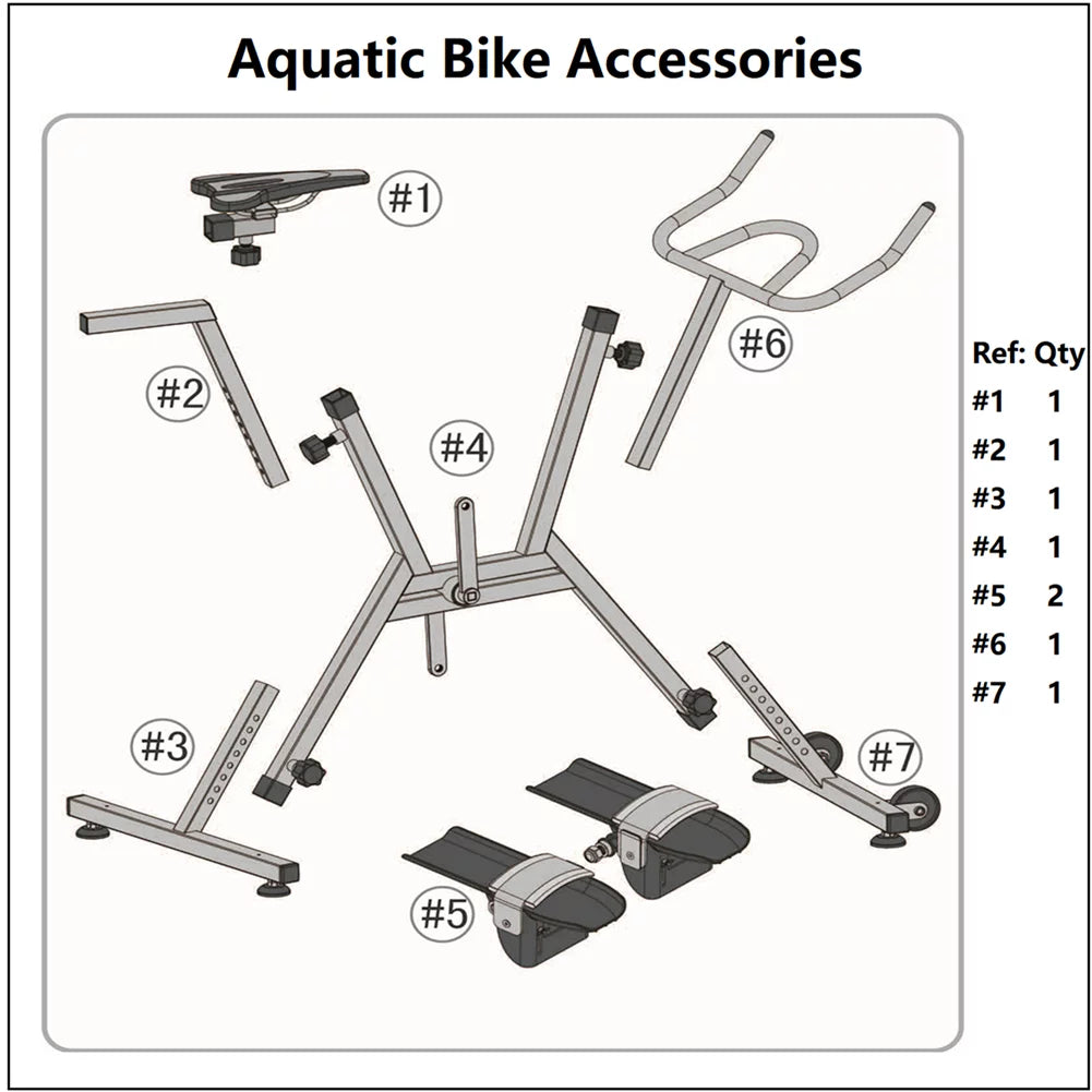 316L Stainless Steel Aquatic Bike P3048
