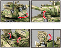 858 PCS Army Building Block Model with 6 Soldier Figures B9737