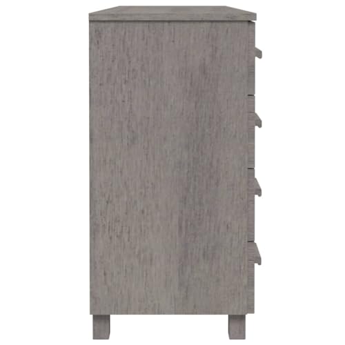 Light Gray Solid Wood Pine Sideboard V732
