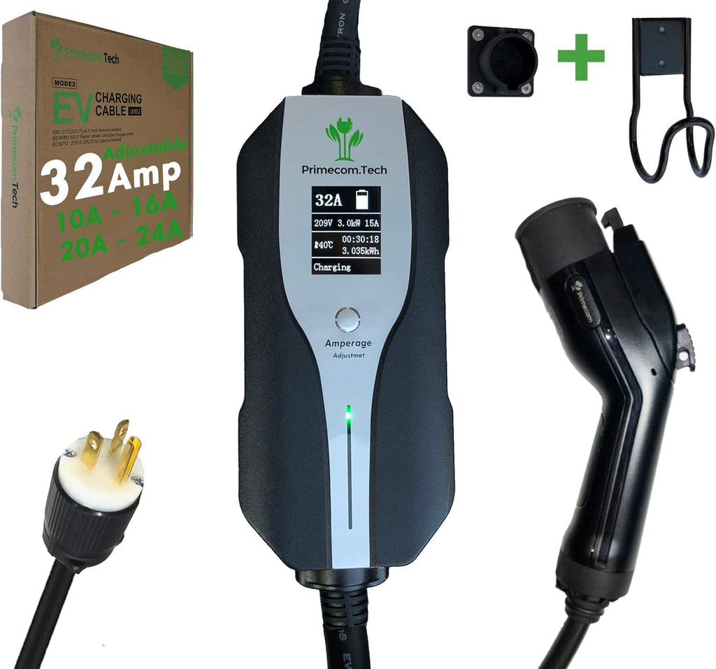 Level 2 Electric Vehicle Charger with 30Ft Cable T888