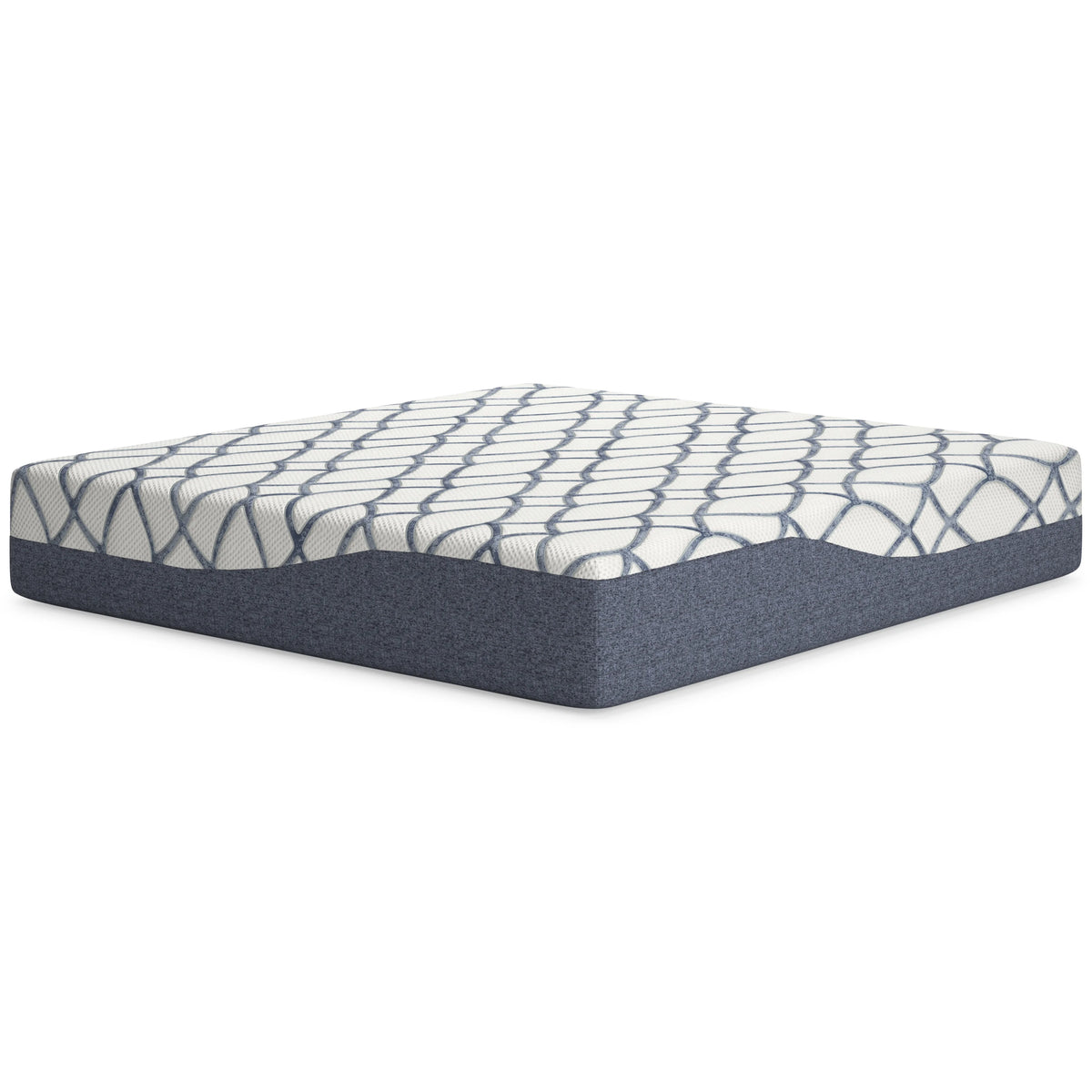 14 Inch King Mattress White/Blue A24146