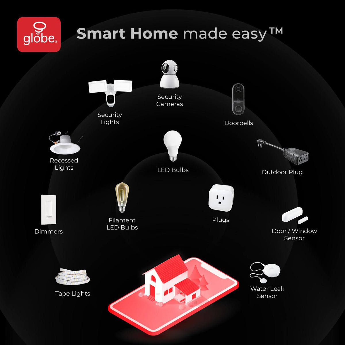 Black/White Wi-Fi Security Camera I6069