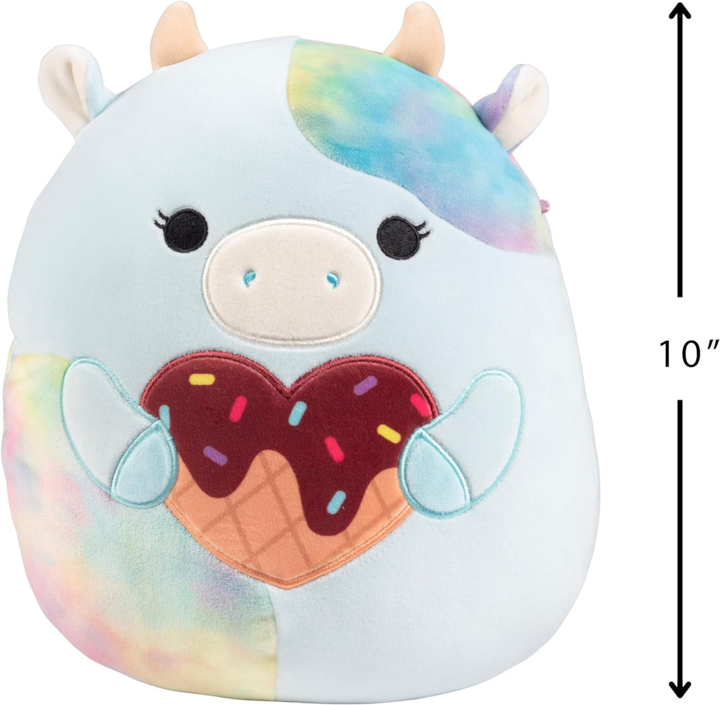 10" Blue Cow Plush Stuffed Animal Toy L866