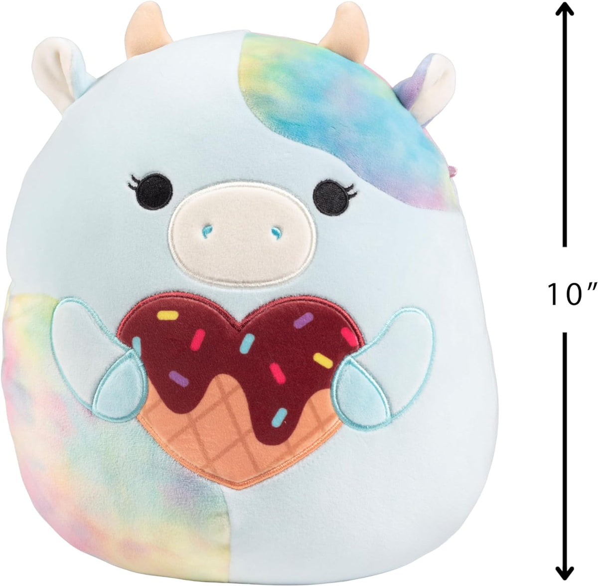 10" Blue Cow Plush Stuffed Animal Toy L866