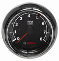 3-3/8" Tachometer Black/Chrome H502