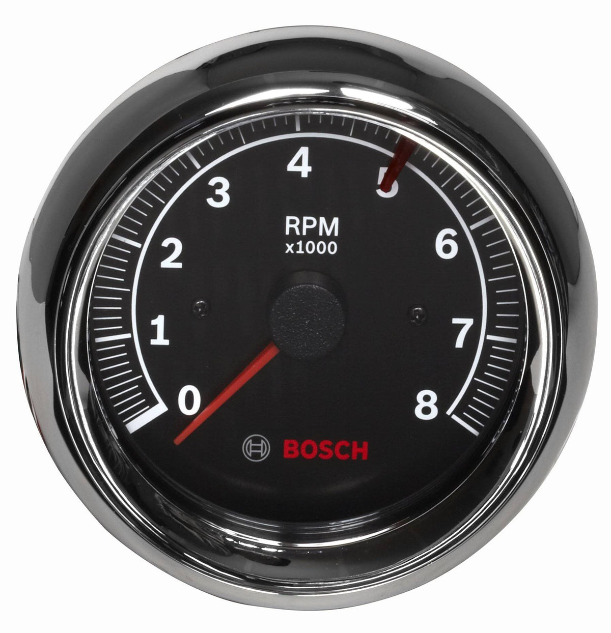 3-3/8" Tachometer Black/Chrome H502