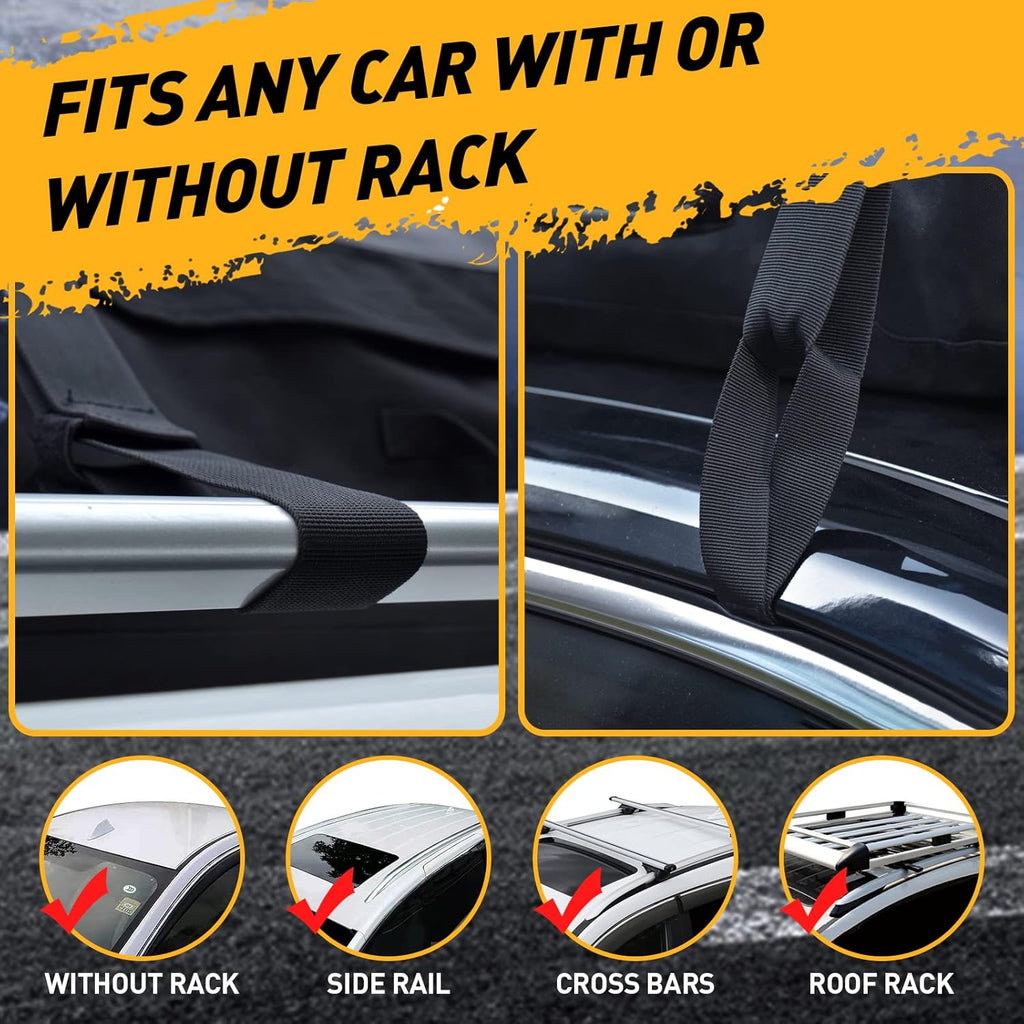 21 Cubic Feet Waterproof Soft-Shell Rooftop Cargo Carrier Bag L5497