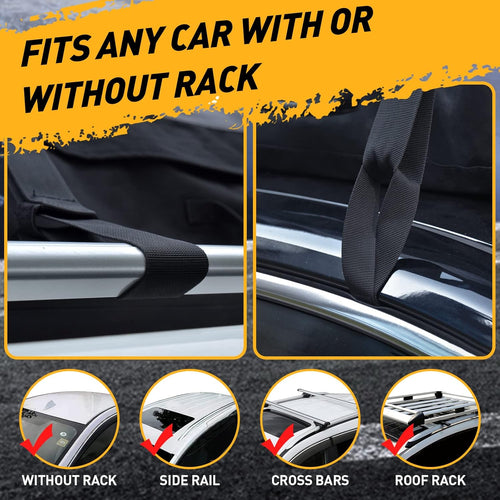 21 Cubic Feet Waterproof Soft-Shell Rooftop Cargo Carrier Bag L5497