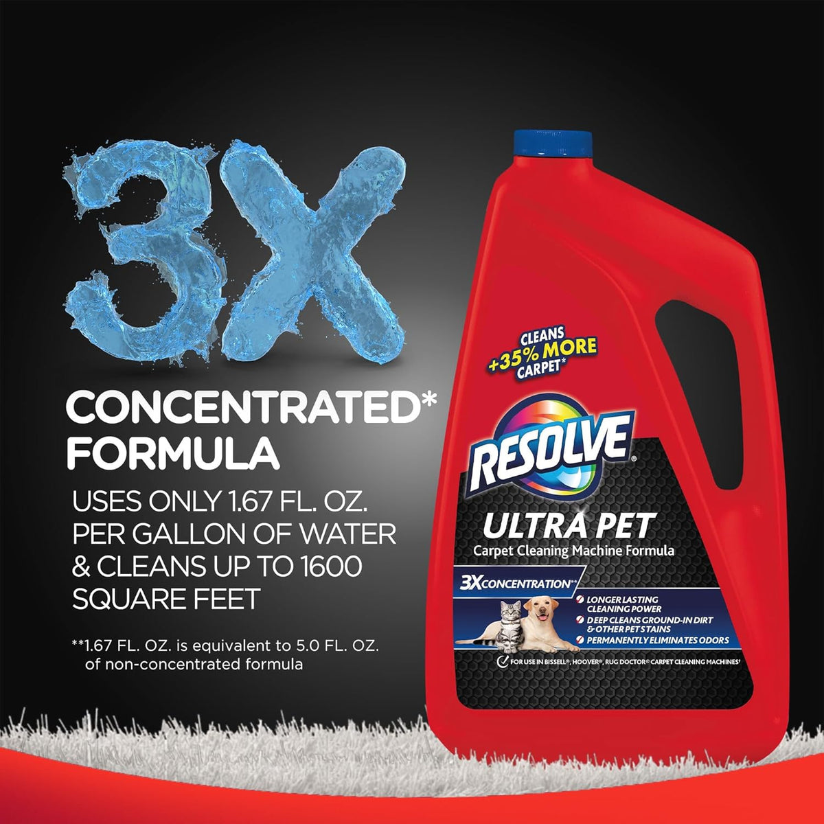 48 oz 3X Concentrate Carpet Cleaner Solution W7909
