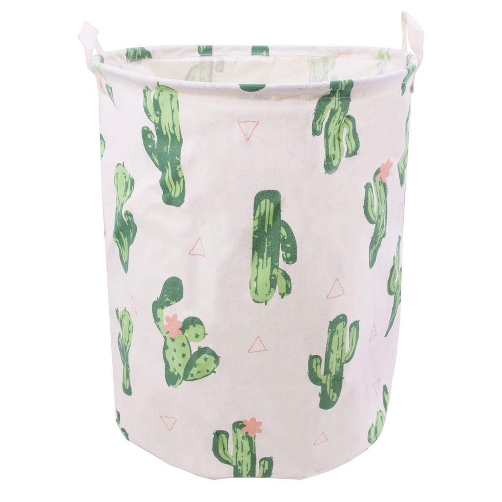 Large Canvas Fabric Waterproof Laundry Basket with Handles A773