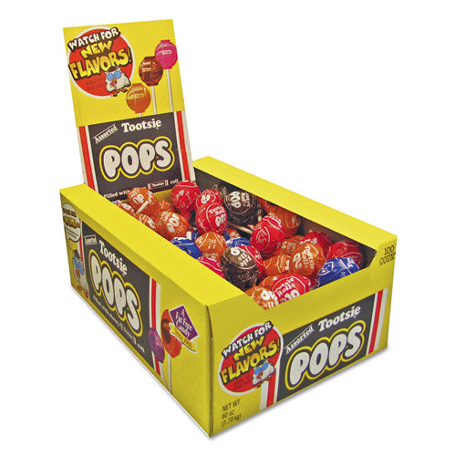 Assorted Original Flavors 0.6 oz Lollipops, 100/Box Q352837