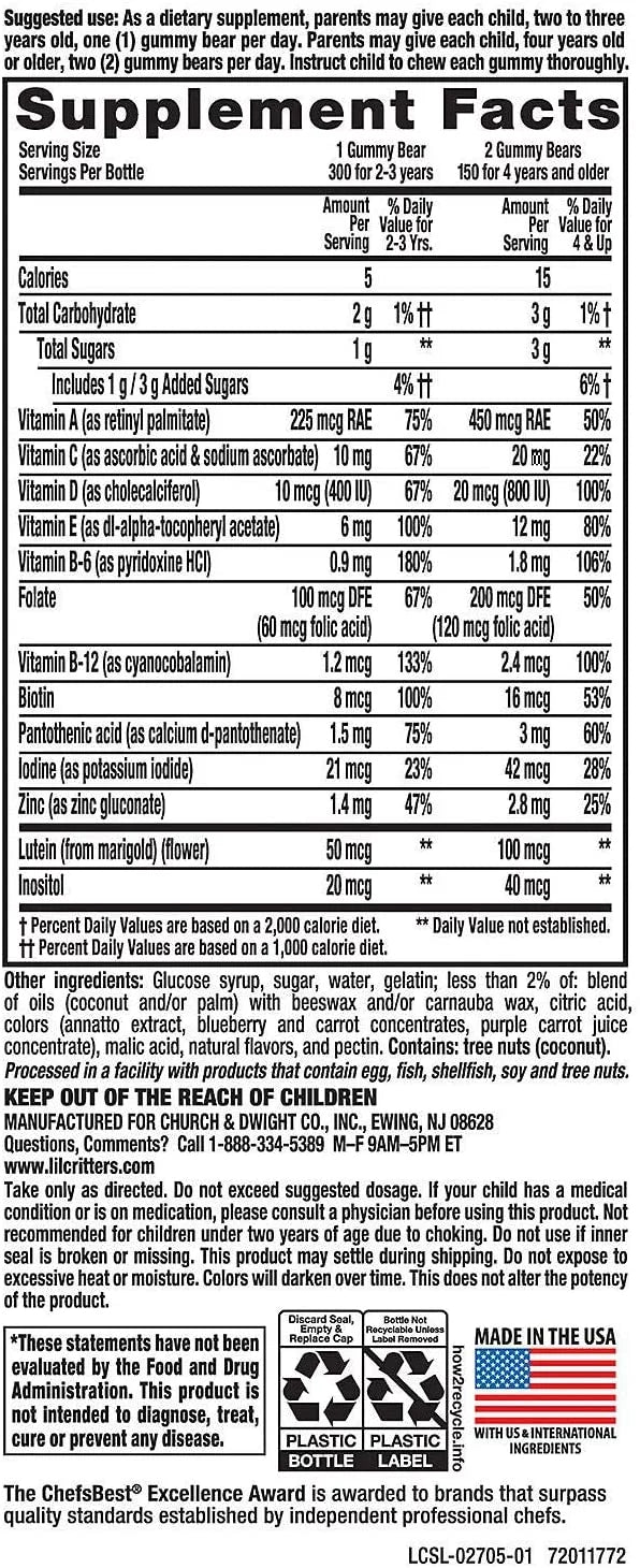 300 Gummies Multi Vitamin & Mineral Formula C606