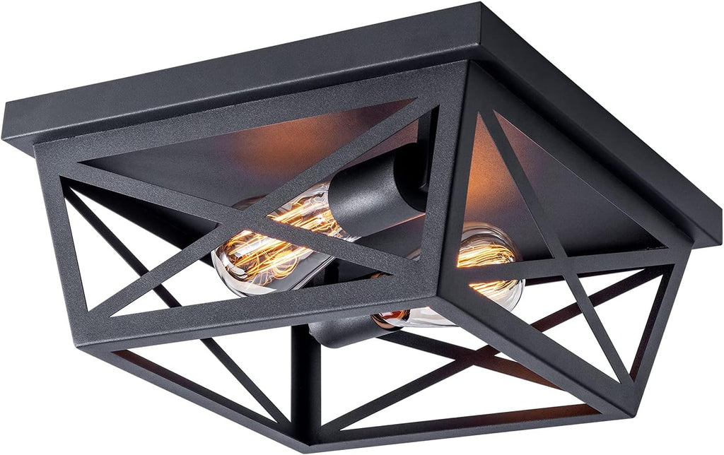 12 inch 2-Light Flush Mount Ceiling Light Fixture R38372