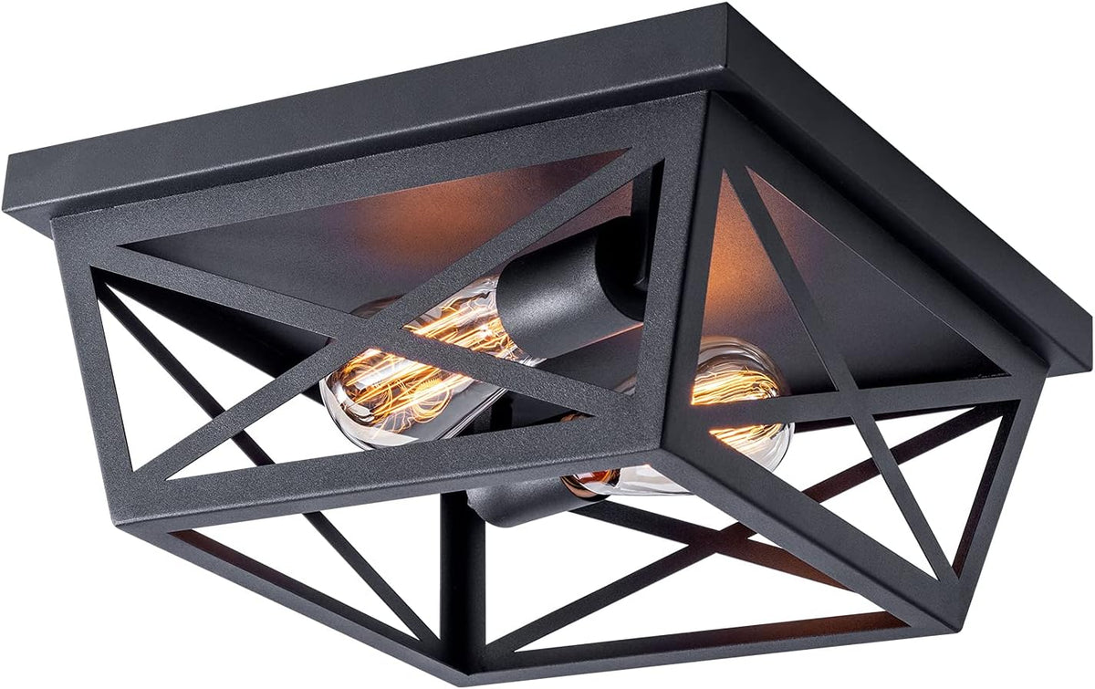 12 inch 2-Light Flush Mount Ceiling Light Fixture R38372