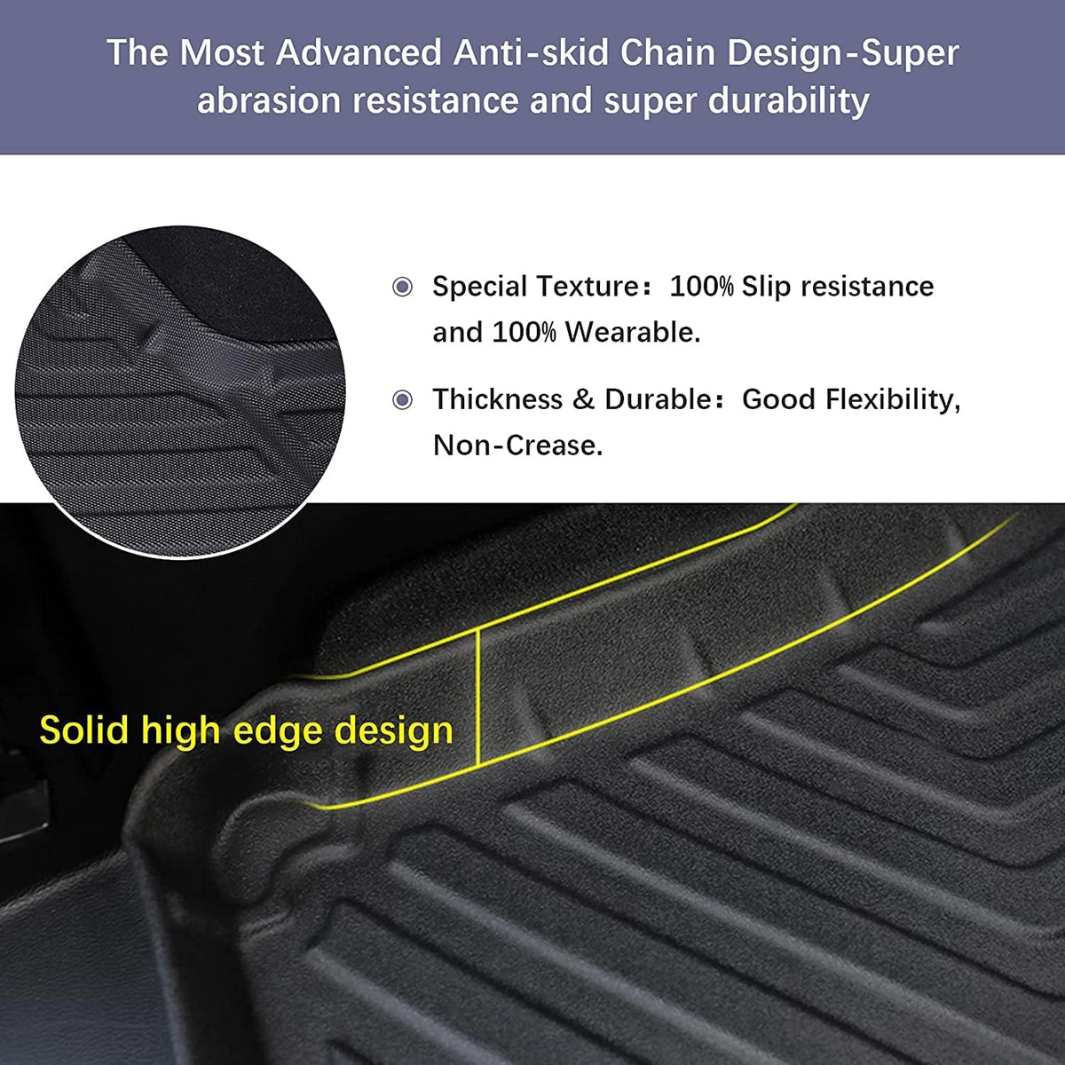 Heavy Duty Cargo Mat Liner with Traction Grips T37890