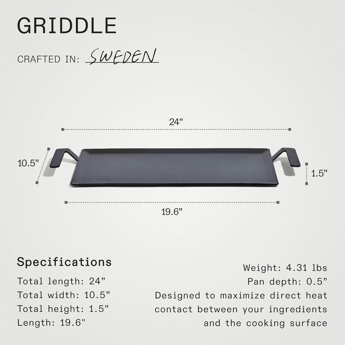 Carbon Steel Griddle A28930